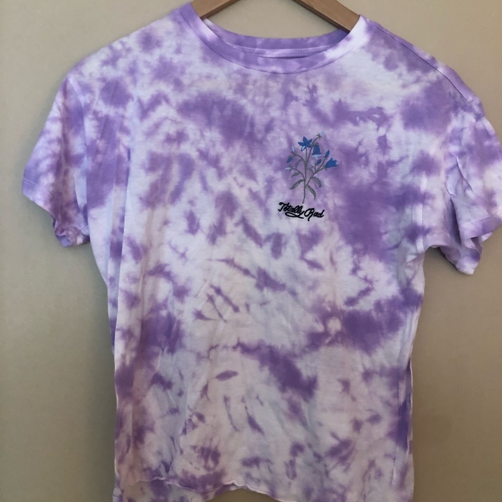 American Eagle Purple Tie Dye Top
